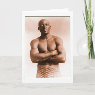 Jack Johnson American Boxer Vintage Photo Card