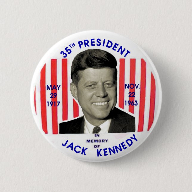 Jack Kennedy Memorial Button (Front)