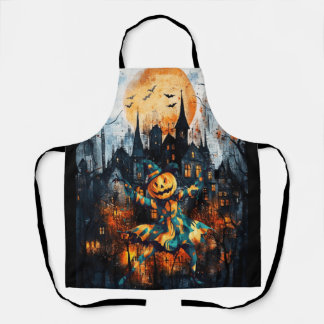 JACK LANTERN CAN'T WAIT FOR HALLOWEEN APRON