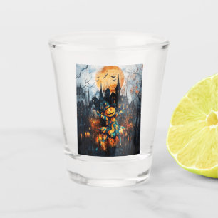 JACK LANTERN CAN'T WAIT FOR HALLOWEEN SHOT GLASS