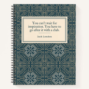 Jack London Quote Writer's Notebook