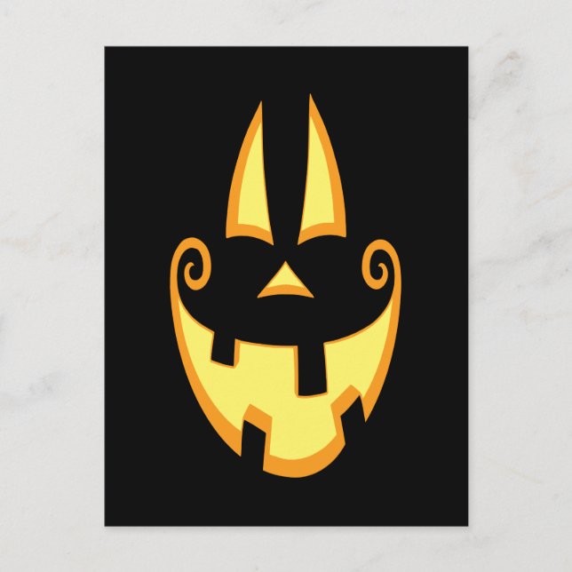 Jack-o-Face Postcard (Front)