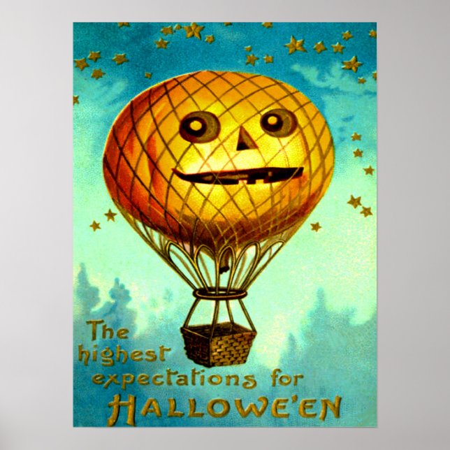 Jack O' Lantern Air Balloon Poster (Front)