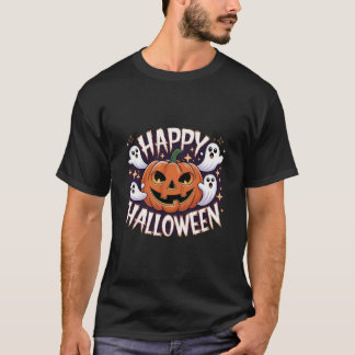 Jack-O'-Lantern and Ghosts Halloween Fun T-Shirt