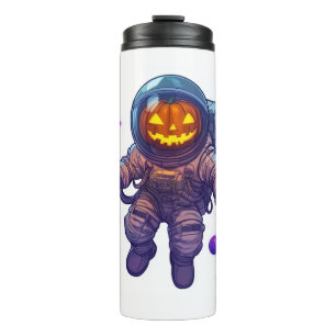 Jack-o'-Lantern Astronaut Thermal Tumbler