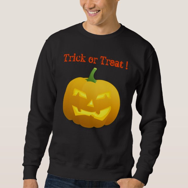 Jack-o-Lantern Basic Halloween Sweatshirt (Front)