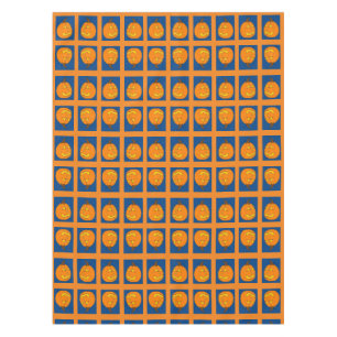 Jack o' Lantern Blue and Orange Tablecloth