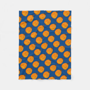 Jack o' Lantern Blue Fleece Blanket