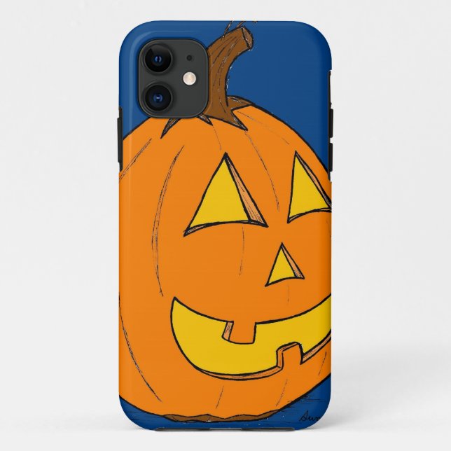 Jack o' Lantern Blue iPhone 5 Case (Back)
