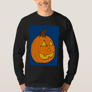 Jack o' Lantern Blue Mens Long-Sleeve T-Shirt