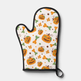 Jack-o-Lantern & Bones Spooky Halloween Oven Mitt