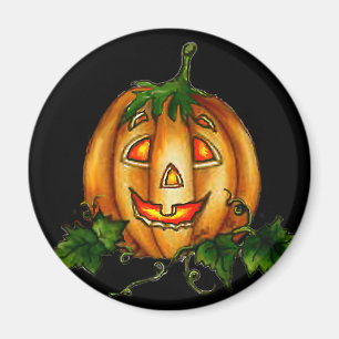 JACK-O-LANTERN by SHARON SHARPE Magnet