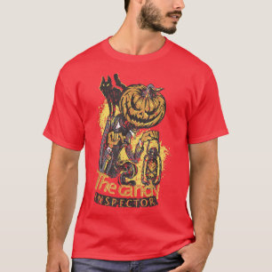 Jack O Lantern Candy Inspector Halloween grunge vi T-Shirt