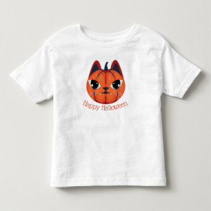 Jack-o-lantern Cat Toddler T-Shirt