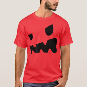 Jack O Lantern Costume Scary Pumpkin Face Hallowee T-Shirt