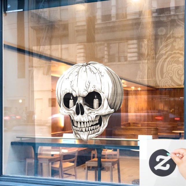 Jack O Lantern Cranium Halloween Gothic (Cafe Window)