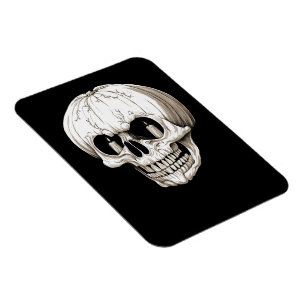 Jack O Lantern Cranium Halloween Gothic Magnet