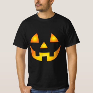 Jack O Lantern Creepy Pumpkin Face Halloween T-Shirt