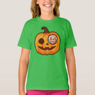 Jack o lantern custom photo pumpkin monster cute T-Shirt