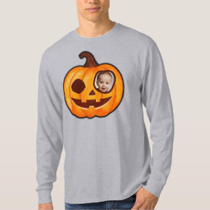 Jack o lantern custom photo pumpkin monster T-Shirt