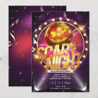 Jack-O-Lantern Disco Ball Adult Halloween Party