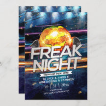 Jack-O-Lantern Disco Ball Freak Night Halloween