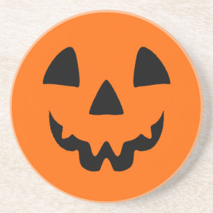 Jack-O-Lantern Face Coaster