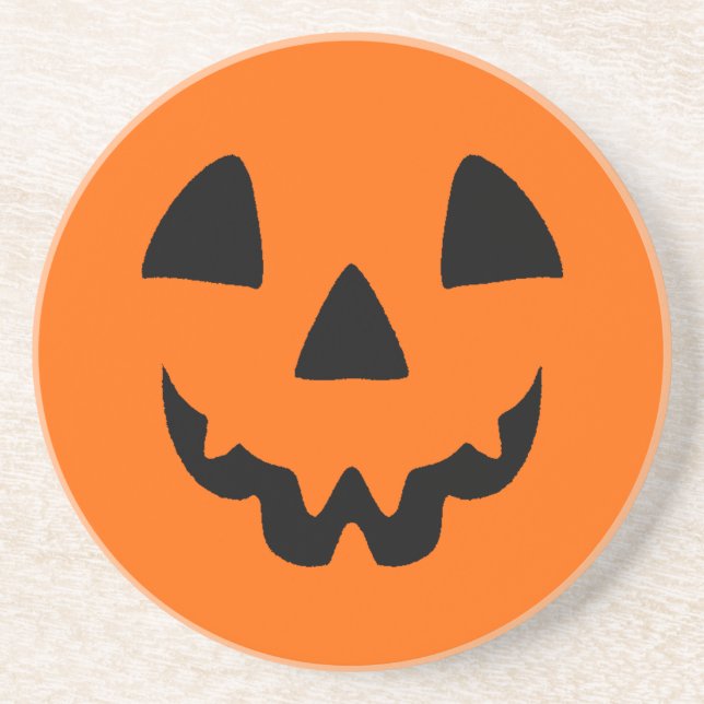 Jack-O-Lantern Face Coaster (Front)