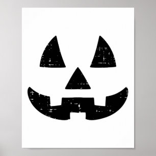 Jack O Lantern Face Cute Halloween Costume Men Wom Poster