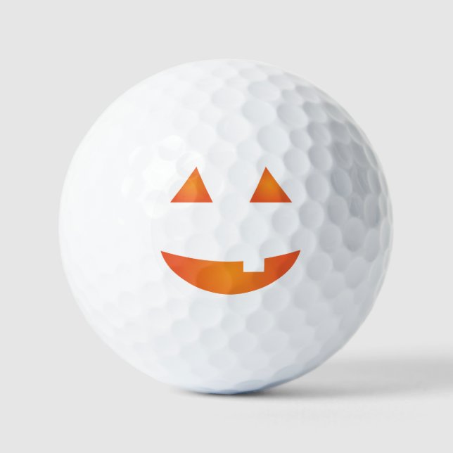 Jack o' Lantern Face Golf Balls (Front)