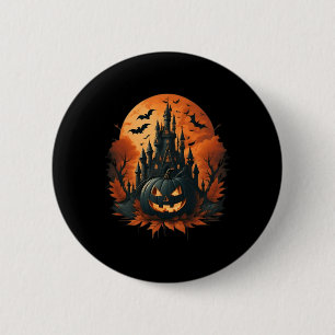 Jack O' Lantern Face Halloween Pumpkin Spooky 6 Cm Round Badge
