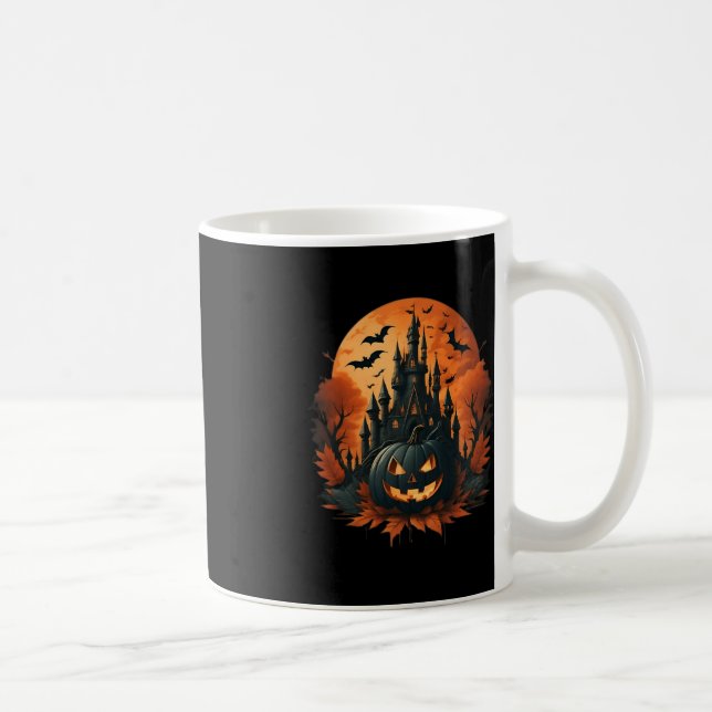 Jack O' Lantern Face  Halloween Pumpkin  Spooky  Coffee Mug (Right)