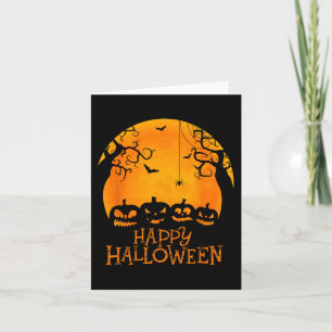 Jack O Lantern Face Happy Halloween Pumpkins Men W Card