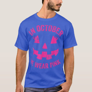 Jack O Lantern Face Pumpkin Hallowen Leopard Print T-Shirt
