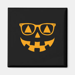 Jack O Lantern Face Sungles Gles Halloween Pumpkin Magnet