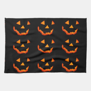Jack-o'-Lantern Faces towel
