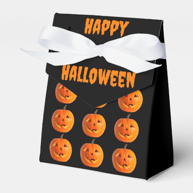 Jack-O-Lantern Favour Box (Front Side)