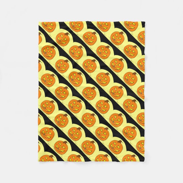 Jack o' Lantern Fleece Blanket (Front)