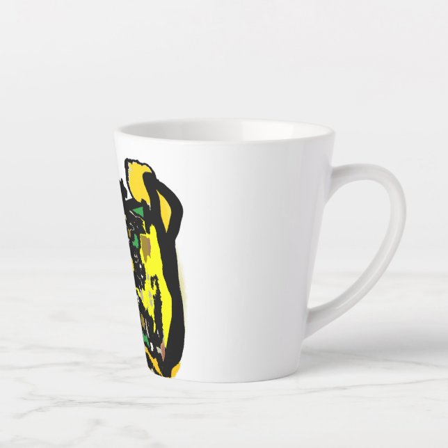 Jack o' lantern Funny Latte Mug (Right)
