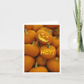 Jack O' Lantern Halloween Card