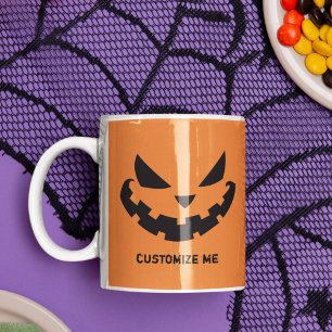 Jack O Lantern Halloween Cool Customized Orange Coffee Mug