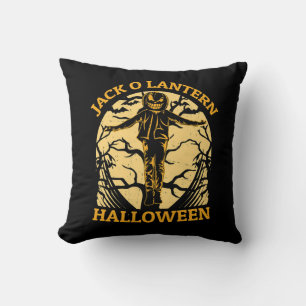 Jack O' Lantern Halloween Cushion