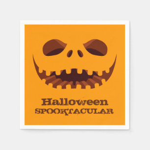 Jack o' Lantern Halloween Party Napkin