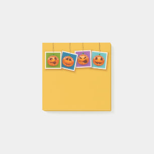 Jack-O-Lantern Halloween Post-It Notes