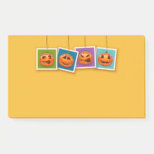 Jack-O-Lantern Halloween Post-It Notes