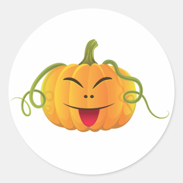 jack-o-lantern Halloween Pumpkin Classic Sticker (Front)