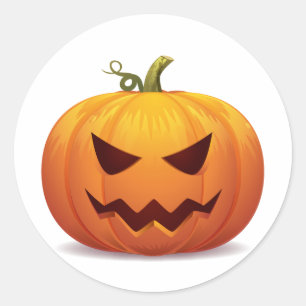 jack-o-lantern Halloween Pumpkin Classic Sticker