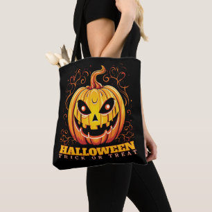 Jack-O-Lantern Halloween Pumpkin  Tote Bag