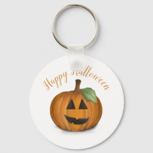 Jack O Lantern in Pumpkin Patch Keychain