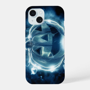 jack-o-lantern in the rain iPhone 15 case